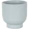 Light Blue Ceramic Planter with Tapered Base Set